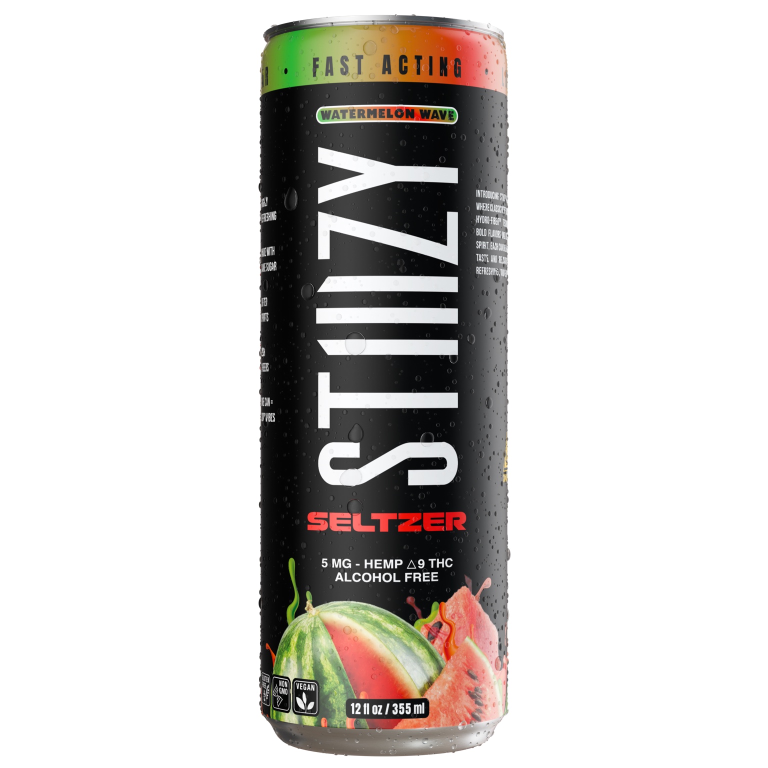 Watermelon Wave seltzer can