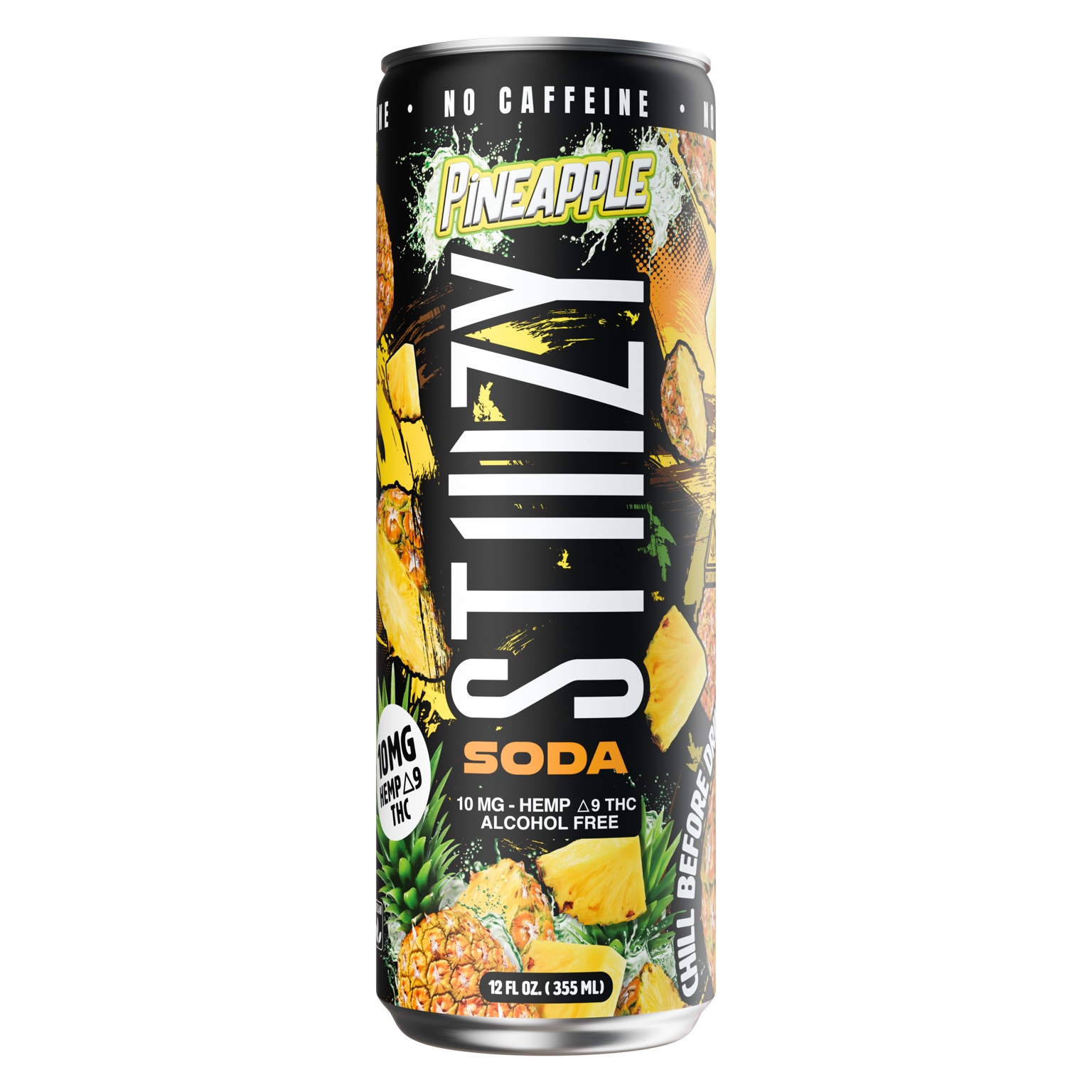 Pineapple soda can