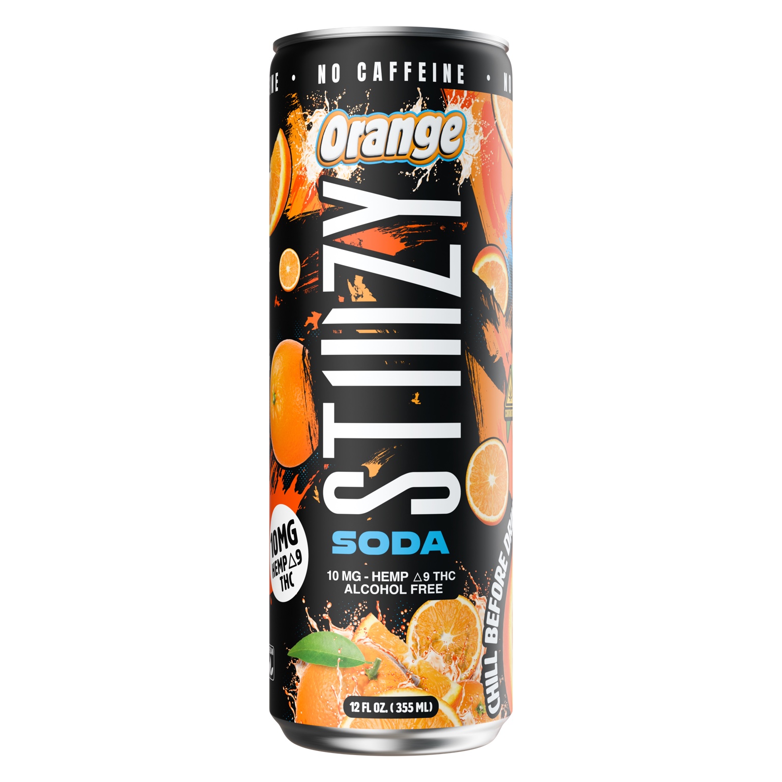 Orange soda can