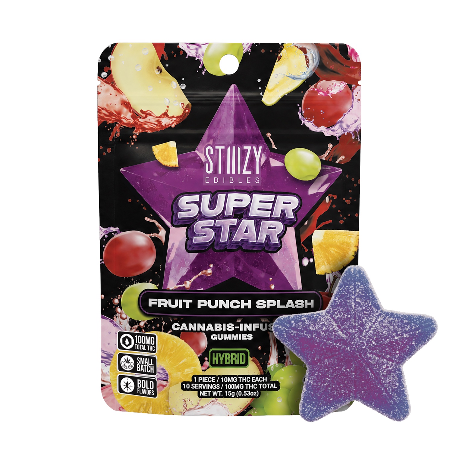 Fruit Punch Splash Super Star edible