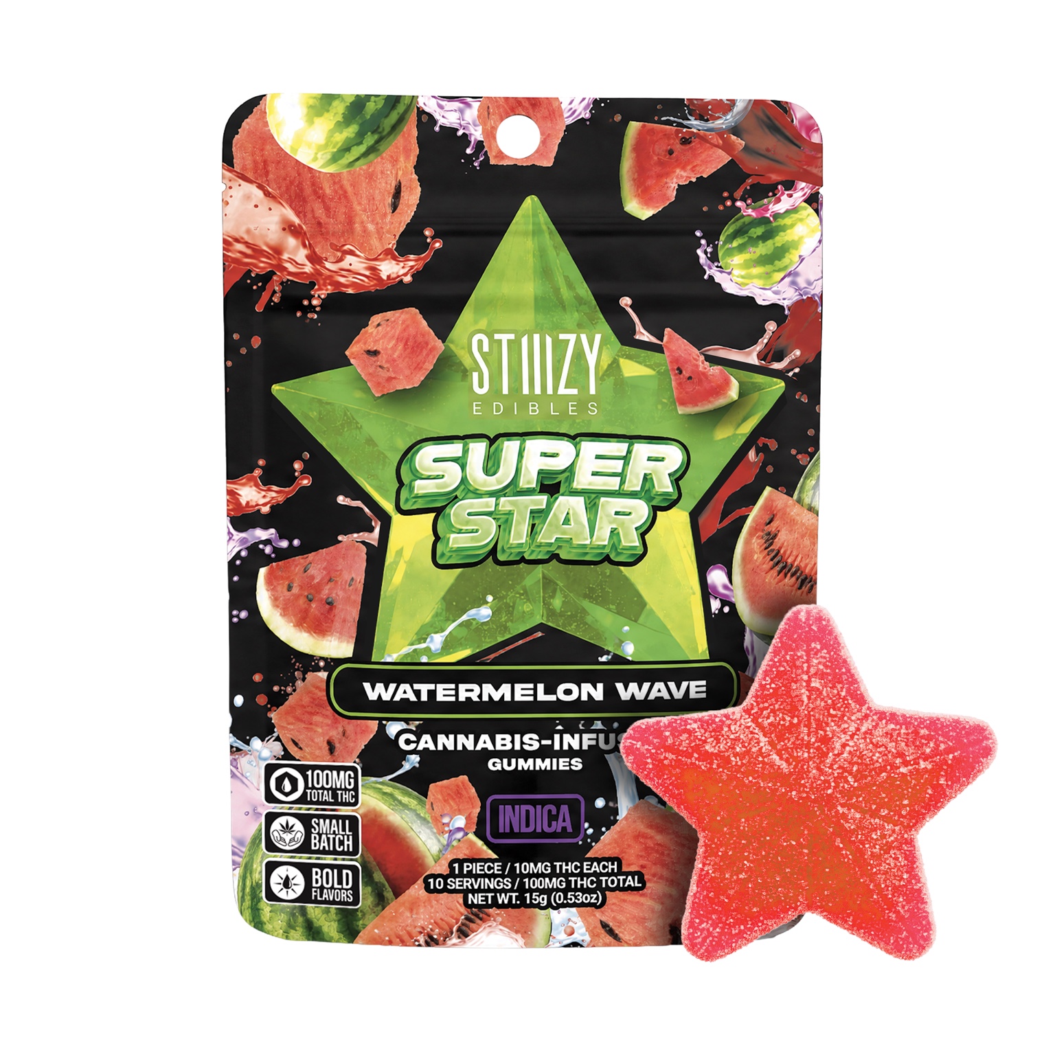 Watermelon Wave Super Star edible