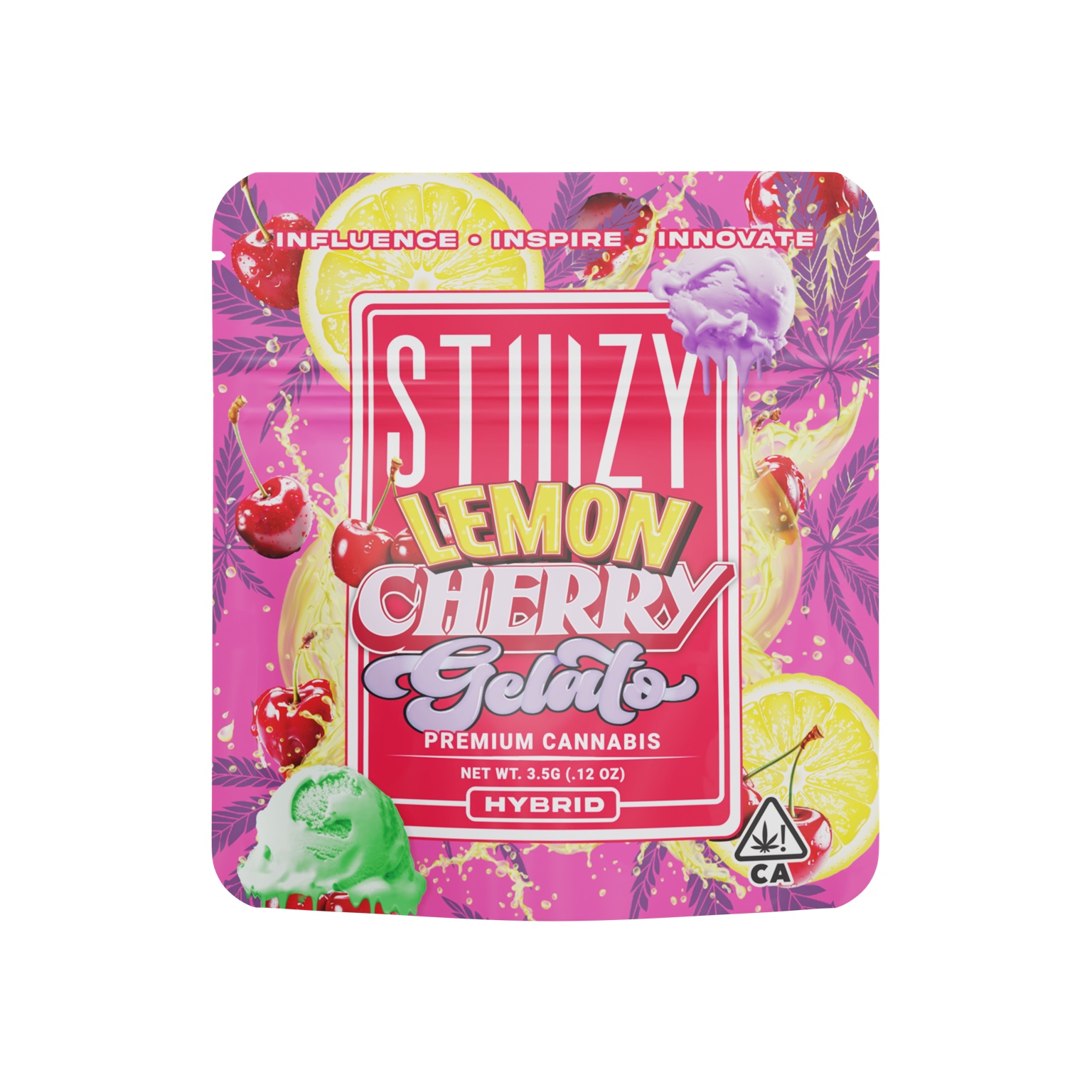 Lemon Cherry Gelato product render