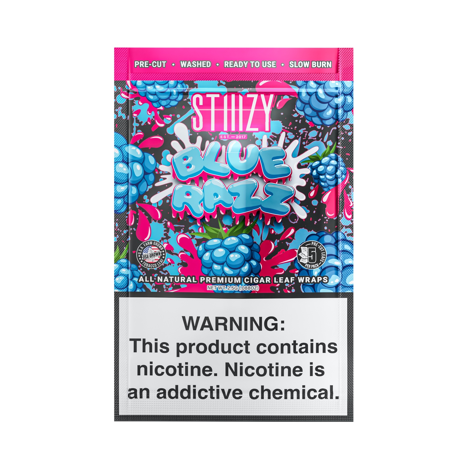 Blue Razz cigar leaf wraps