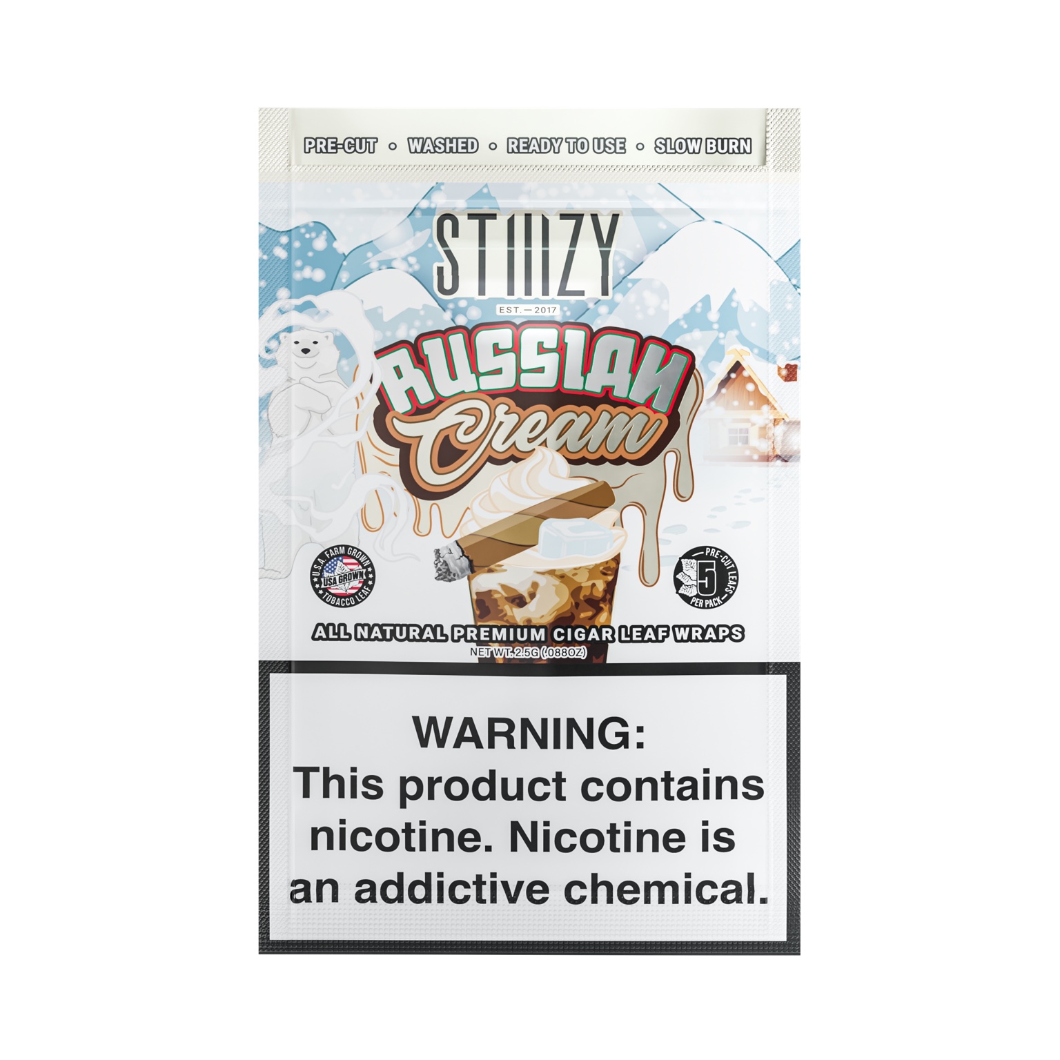Russian Cream cigar leaf wraps